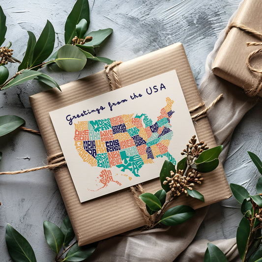 Greetings from the USA Art Print & Wall Art | Made in Canada - PhiloPerse
