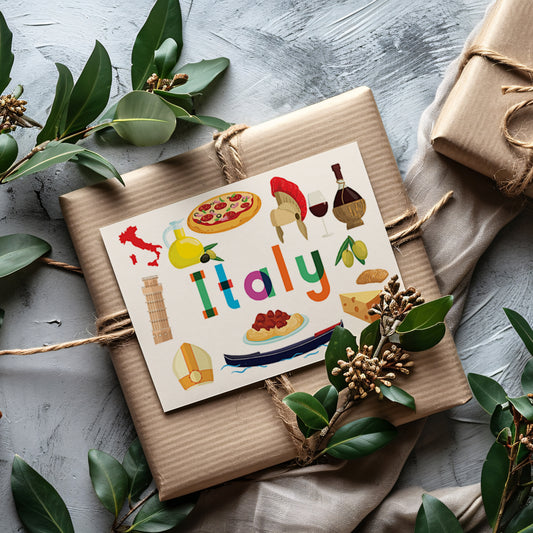 Italy Illustrated Art Print & Wall Art | Made in Canada - PhiloPerse