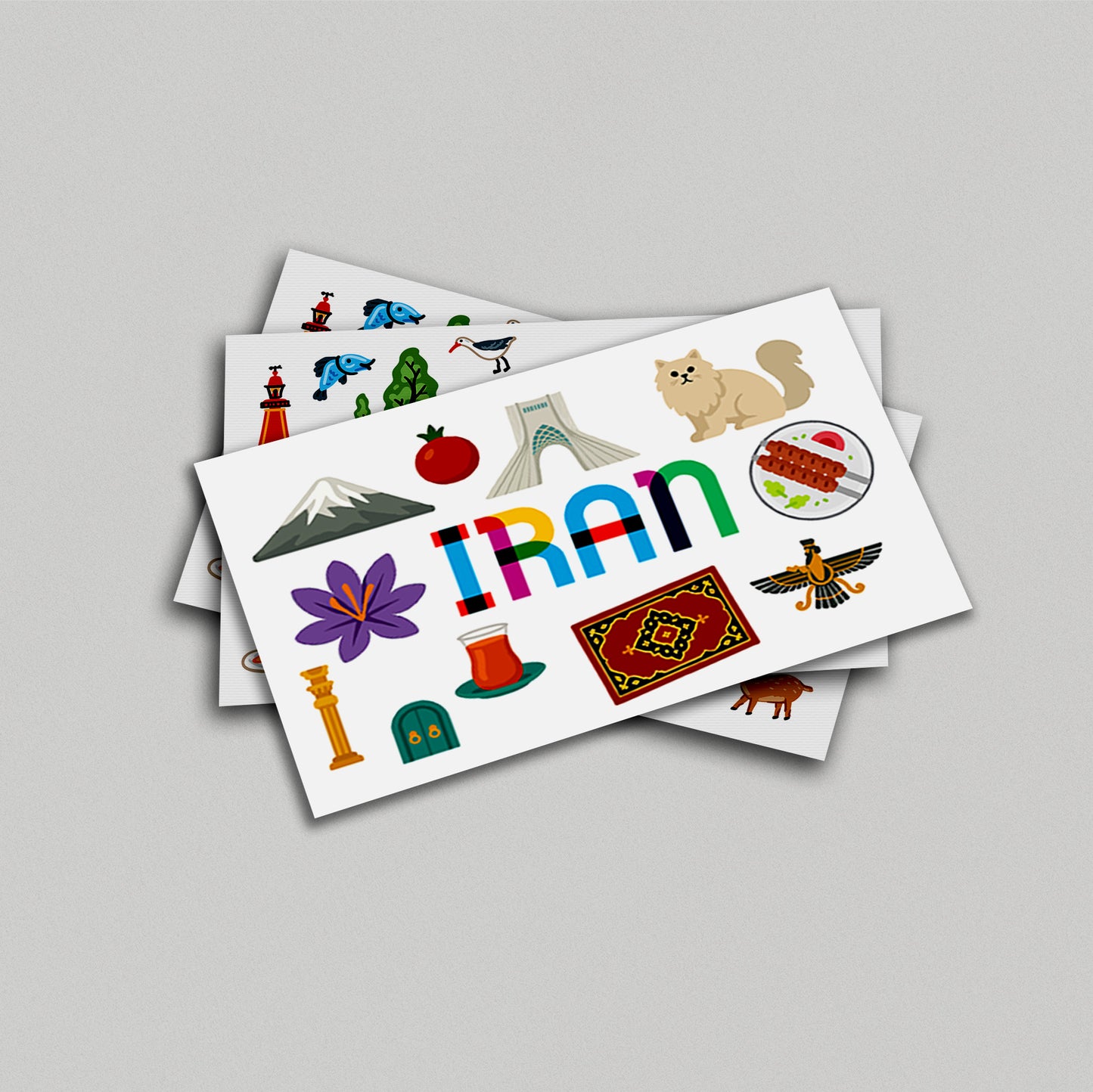 Iran Illustrated Art Print & Wall Art | Made in Canada - PhiloPerse