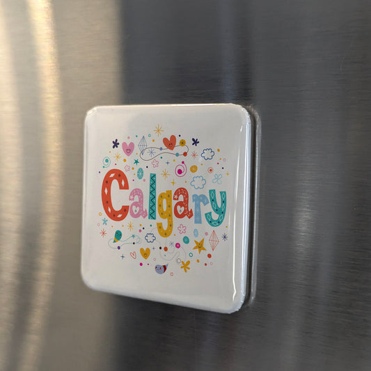 I love Calgary V.3 Fridge Magnet - PhiloPerse