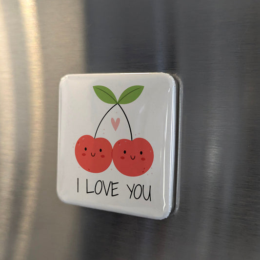 I Love You Cherry Magnet | Better Together | 2×2 | Made in Canada - PhiloPerse