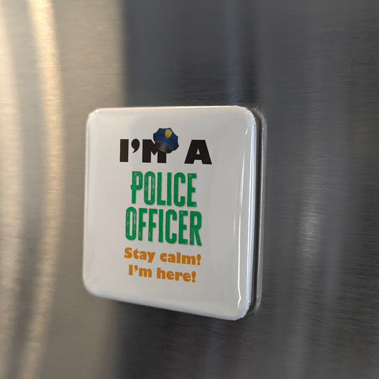 I'm a Police Officer Fridge Magnet - PhiloPerse
