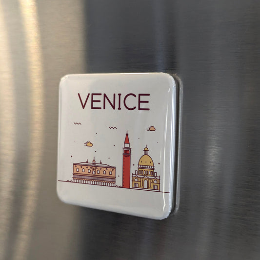 Venice Italy Magnet | Floating City of Canals on the Adriatic Lagoon | 2x2 | Made in Canada