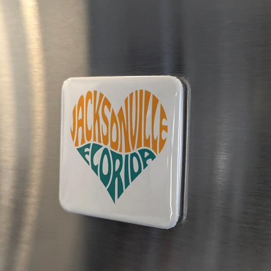 Jacksonville Florida Magnet | Jax Groove | 2x2 | Made in Canada - PhiloPerse