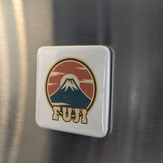 Japan Asia Magnet | Mount Fuji Sacred Peak of the Japanese Soul | 2x2 | Made in Canada