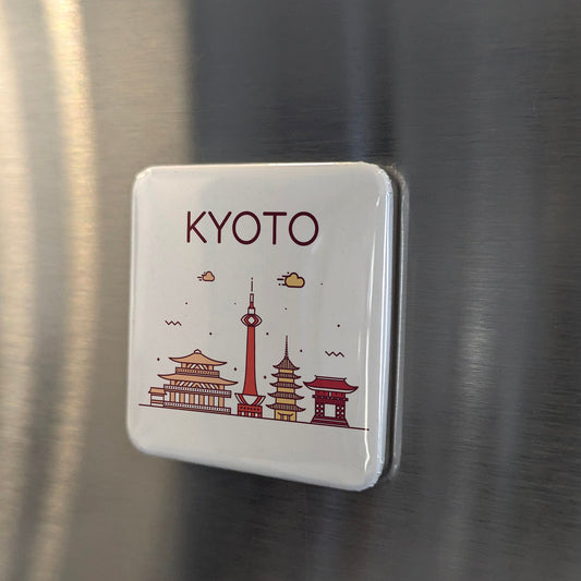 Kyoto Japan Asia Magnet | Ancient Imperial Capital of the Rising Sun | 2x2 | Made in Canada