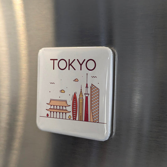 Tokyo Japan Asia Magnet | Capital of the East Edo Bay to the Kanto Plain | 2x2 | Made in Canada
