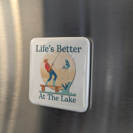 Life is Better at the Lake Fridge Magnet - PhiloPerse