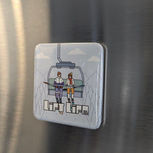Ski Lift Life Fridge Magnet - PhiloPerse