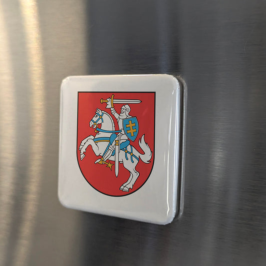 Lithuanian Vytis Coat of Arms Magnet | 2×2 | Made in Canada - PhiloPerse