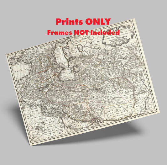 Map of Persia & the Persian Gulf, 1724, Art Print | 8×10 | Made in Canada - PhiloPerse