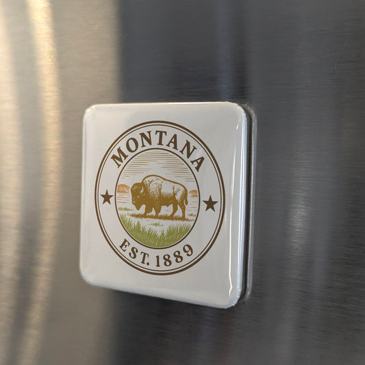 Montana Magnet | The Treasure State | 2×2 | Made in Canada - PhiloPerse