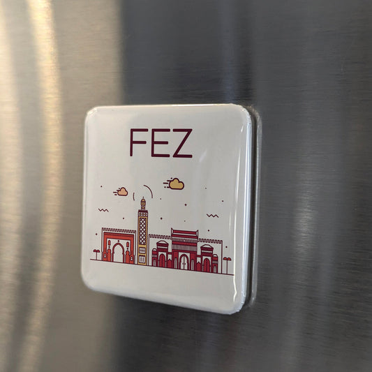 Fez Morocco Africa Magnet | Ancient Medina of the Maghreb | 2x2 | Made in Canada - PhiloPerse