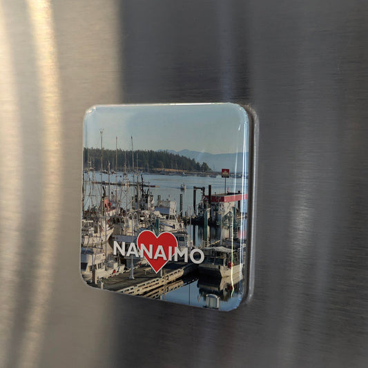 Nanaimo British Columbia Magnet | Nanaimo Bar Capital of Canada | 2x2 | Made in Canada - PhiloPerse