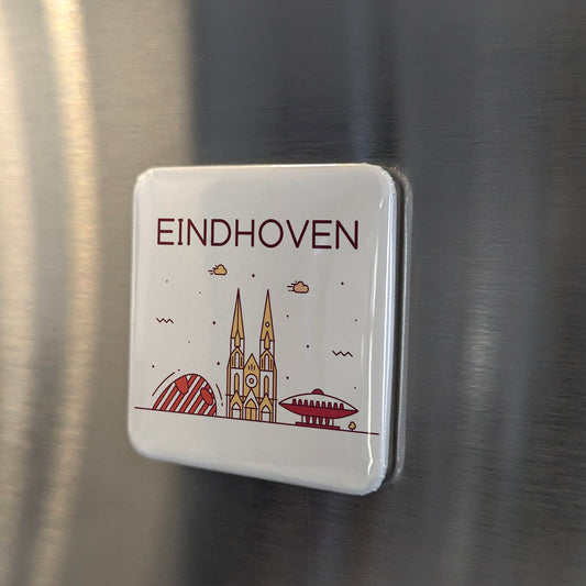 Eindhoven Netherlands Magnet | City of Light and Design Capital of the Brabant | 2x2 | Made in Canada - PhiloPerse