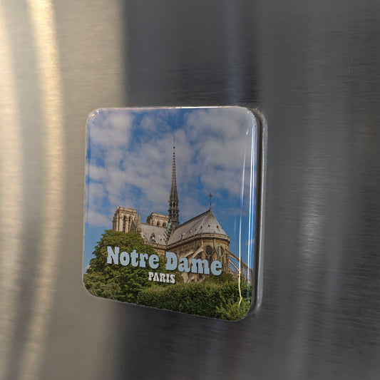 Notre Dame Skyline in Paris Fridge Magnet - PhiloPerse