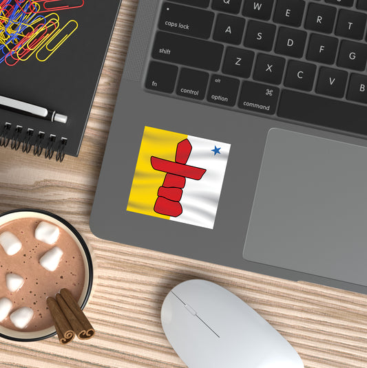 Nunavut Flag Vinyl Sticker | 2x2 | Made in Canada - PhiloPerse