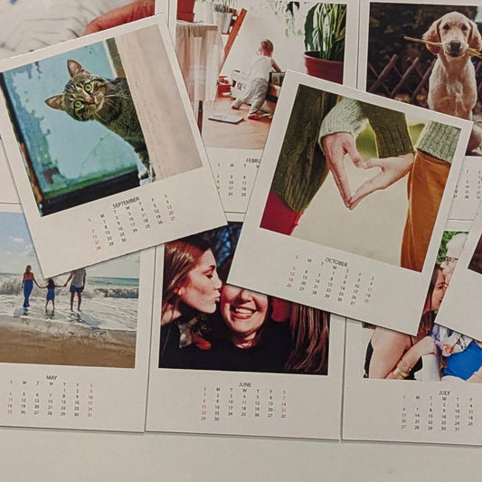 3.5"x4.5" Photo Calendar Fridge Magnets Tiles (with your photos) - PhiloPerse