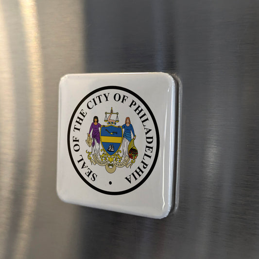 Philadelphia Pennsylvania Magnet | City Seal | 2×2 | Made in Canada - PhiloPerse