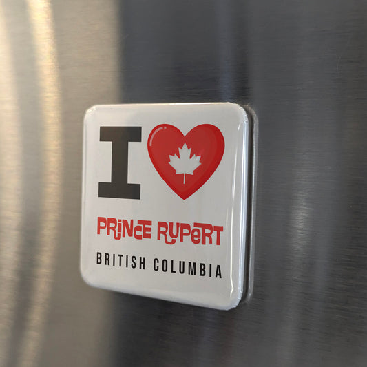 I Love Prince Rupert BC Magnet | Gateway to the Pacific Northwest | 2x2 | Made in Canada