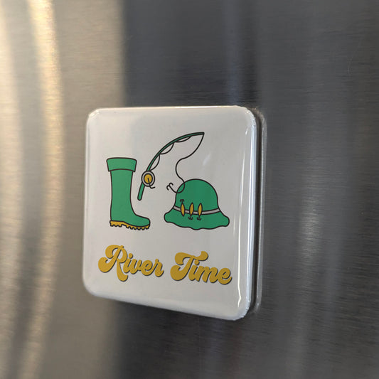 River Time Fridge Magnet - PhiloPerse