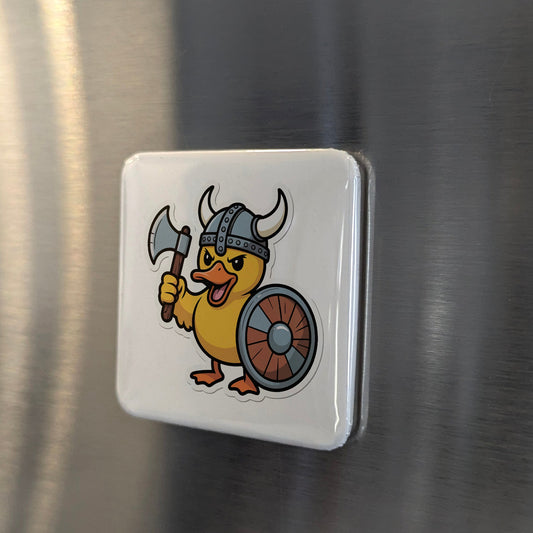 Viking Magnet | Rubber Duck Viking and the Playful Spirit of the Norse Longship | 2x2 | Made in Canada