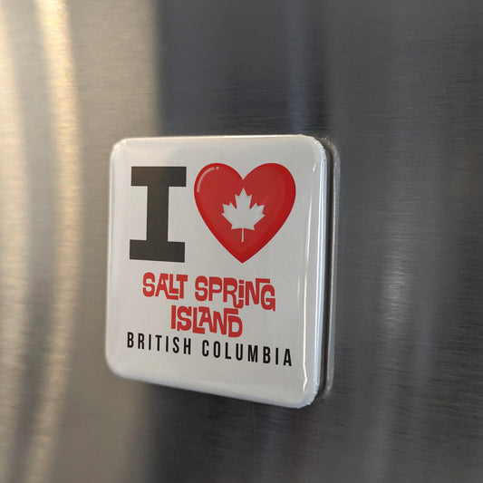 Salt Spring Island British Columbia Magnet | Artisan Island of the Gulf | 2x2 | Made in Canada - PhiloPerse