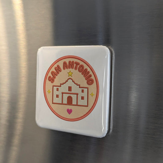 San Antonio Texas Magnet | Remember the Alamo | 2×2 | Made in Canada - PhiloPerse