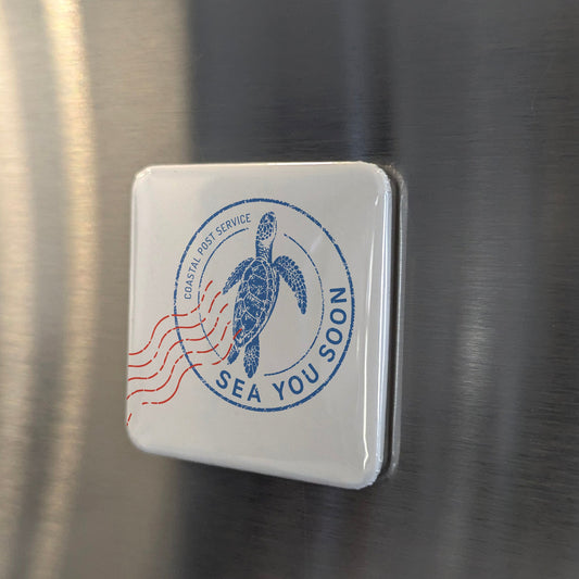 Sea You Soon Magnet | Coastal Farewell | 2×2 | Made in Canada - PhiloPerse