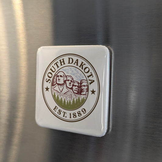 South Dakota Magnet | The Mount Rushmore State | 2×2 | Made in Canada - PhiloPerse