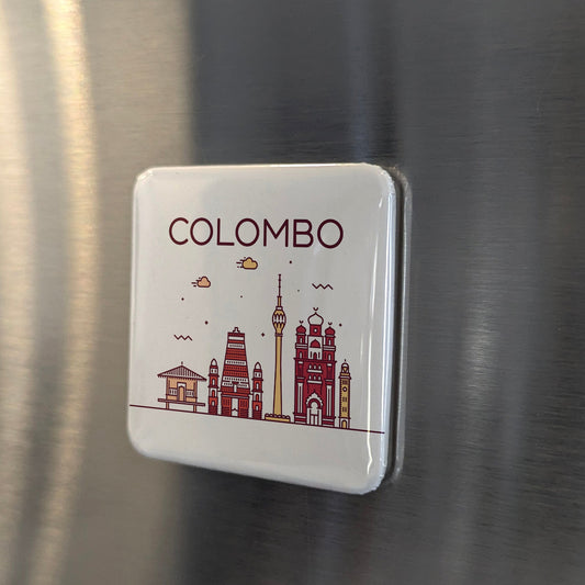 Colombo Sri Lanka Asia Magnet | Commercial Capital of the Teardrop Isle | 2x2 | Made in Canada - PhiloPerse