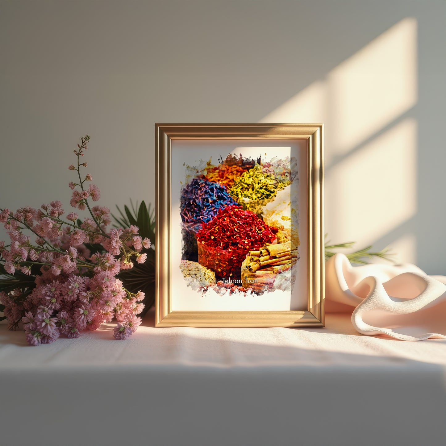 Tehran Tajrish Bazaar Spices, Iran, Art Print | 8×10 | Made in Canada - PhiloPerse