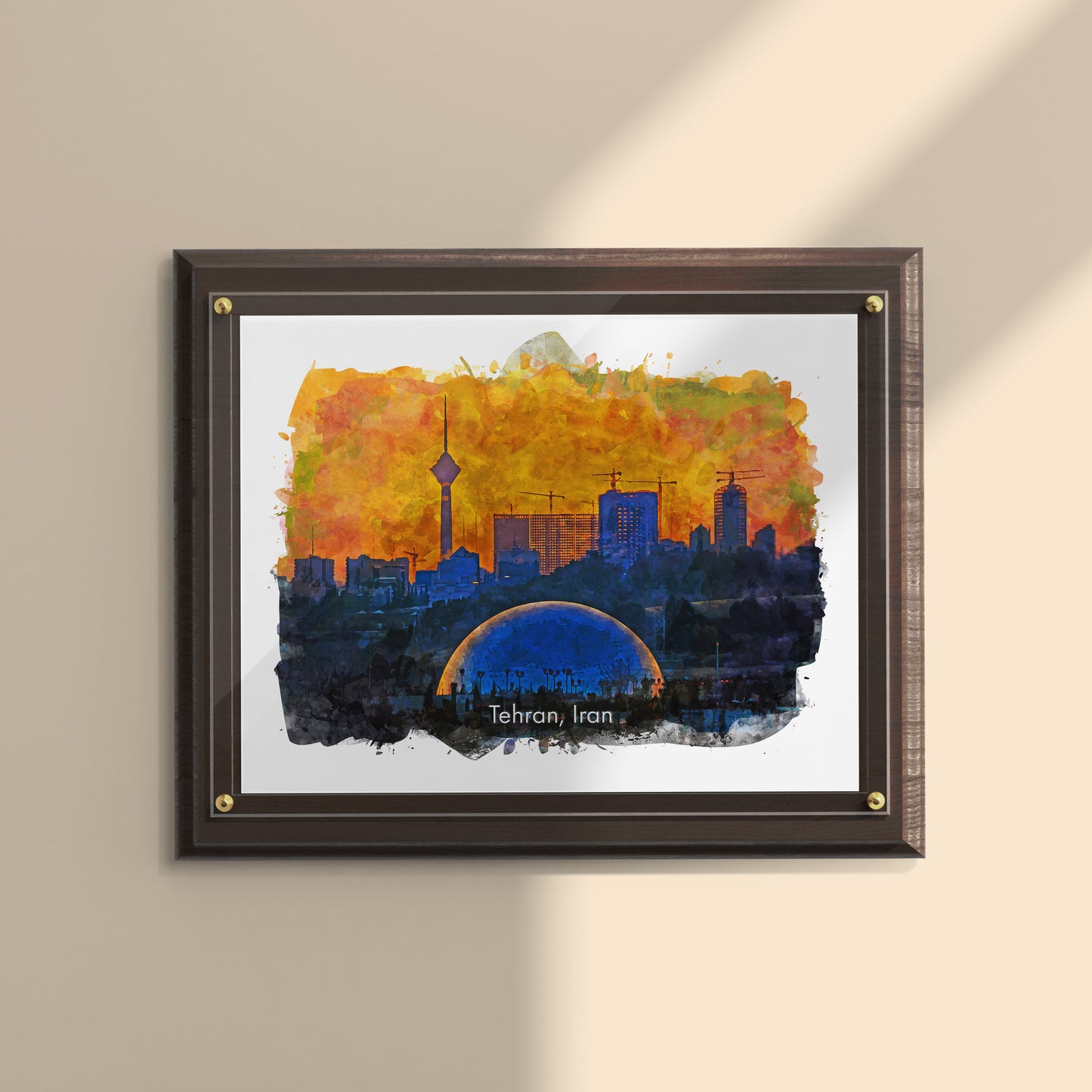 Tehran Skyline Dusk, Iran, Art Print | 8×10 | Made in Canada - PhiloPerse