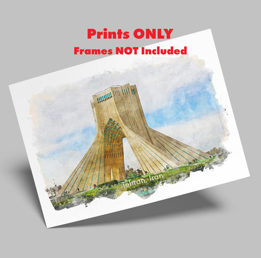 Tehran Shahyad Tower, Iran, Art Print | 8×10 | Made in Canada - PhiloPerse
