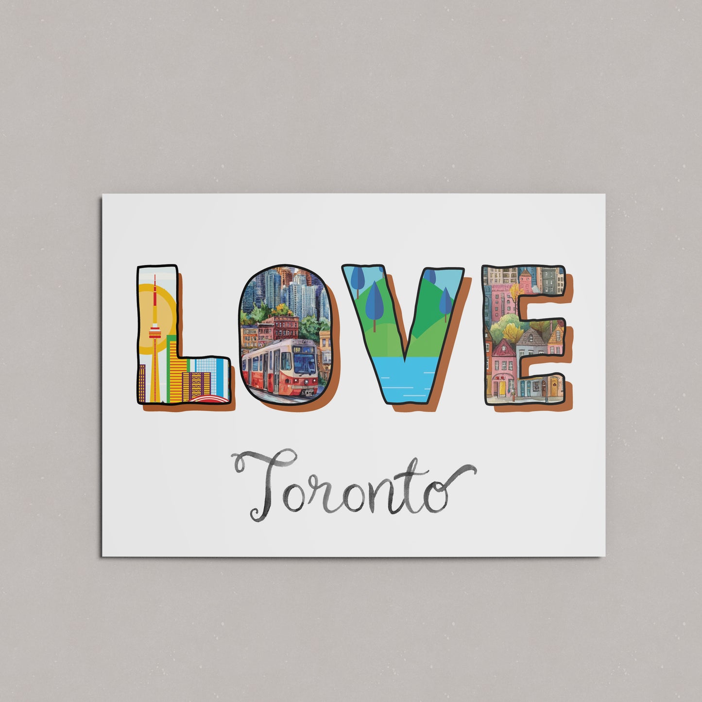 Toronto Illustrated Art Print & Postcard | 4×6 | Made in Canada - PhiloPerse
