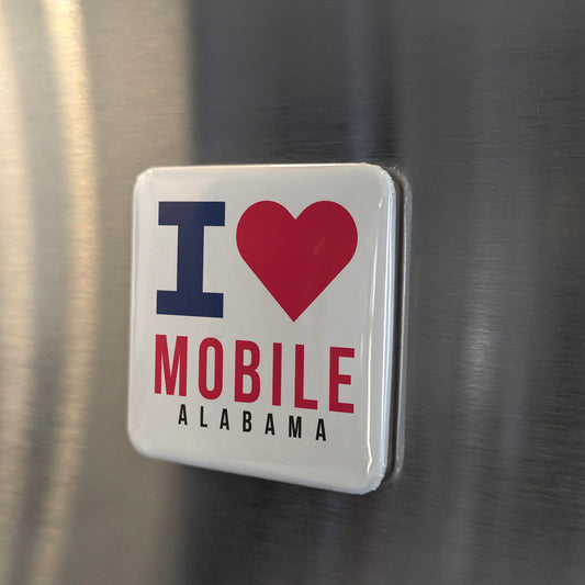 Mobile Alabama Magnet | Azalea City | 2×2 | Made in Canada - PhiloPerse