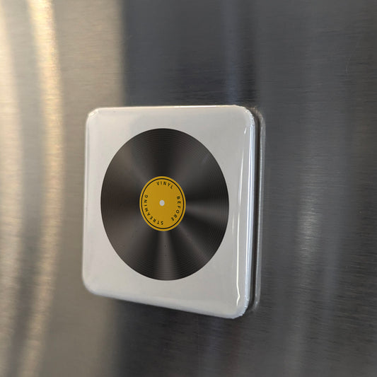 Vinyl Before Streaming Fridge Magnet - PhiloPerse