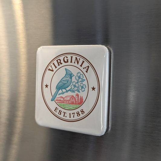 Virginia Magnet | The Old Dominion | 2×2 | Made in Canada - PhiloPerse