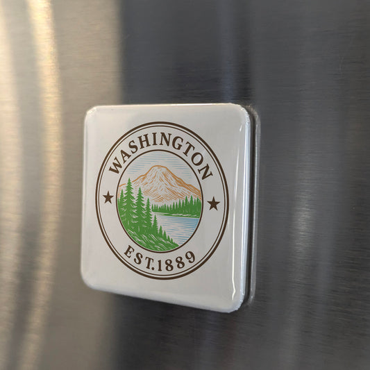 Washington Magnet | The Evergreen State | 2×2 | Made in Canada - PhiloPerse