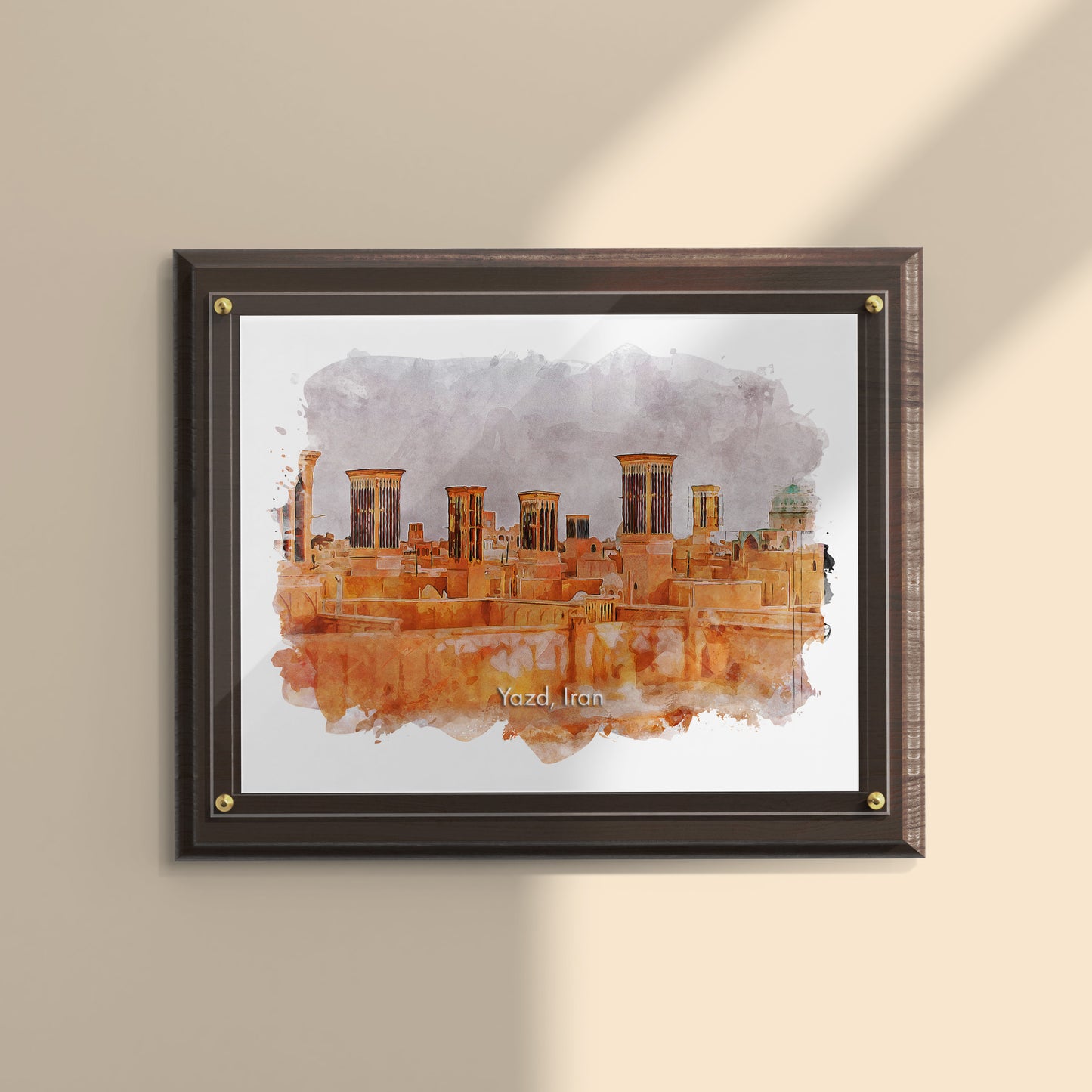 Yazd Wind Towers Skyline, Iran, Art Print | 8×10 | Made in Canada - PhiloPerse