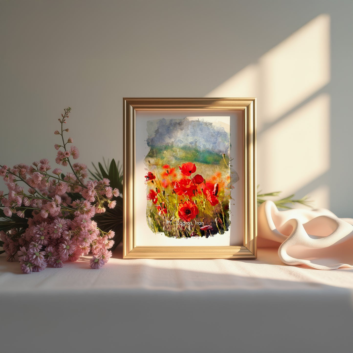 Zagros Poppy Field, Iran, Art Print | 8×10 | Made in Canada - PhiloPerse