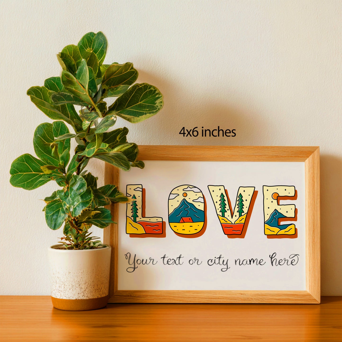 Custom Art Print – Personalized City Name or Text | Made in Canada - PhiloPerse