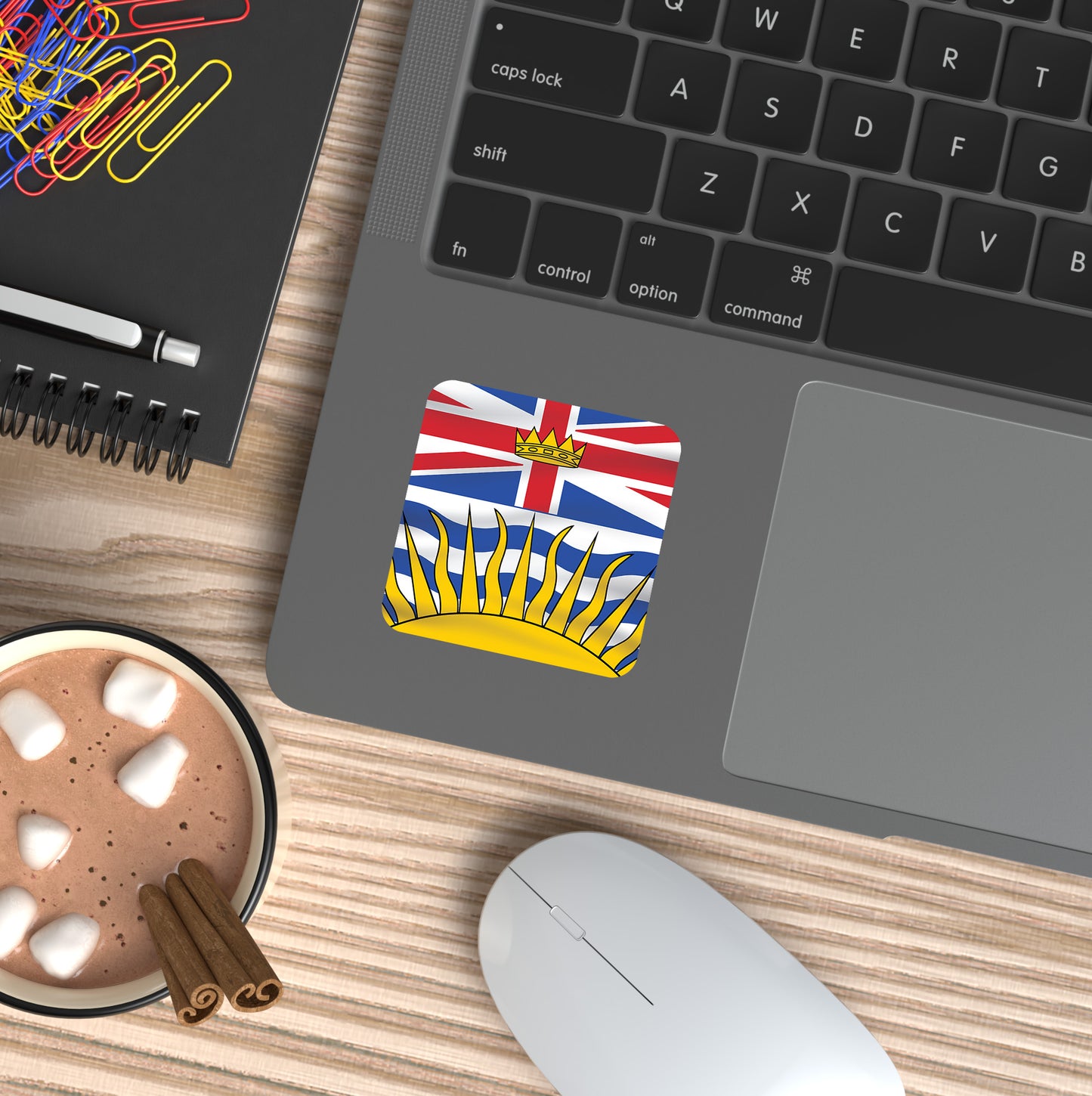 British Columbia Flag Vinyl Sticker - PhiloPerse
