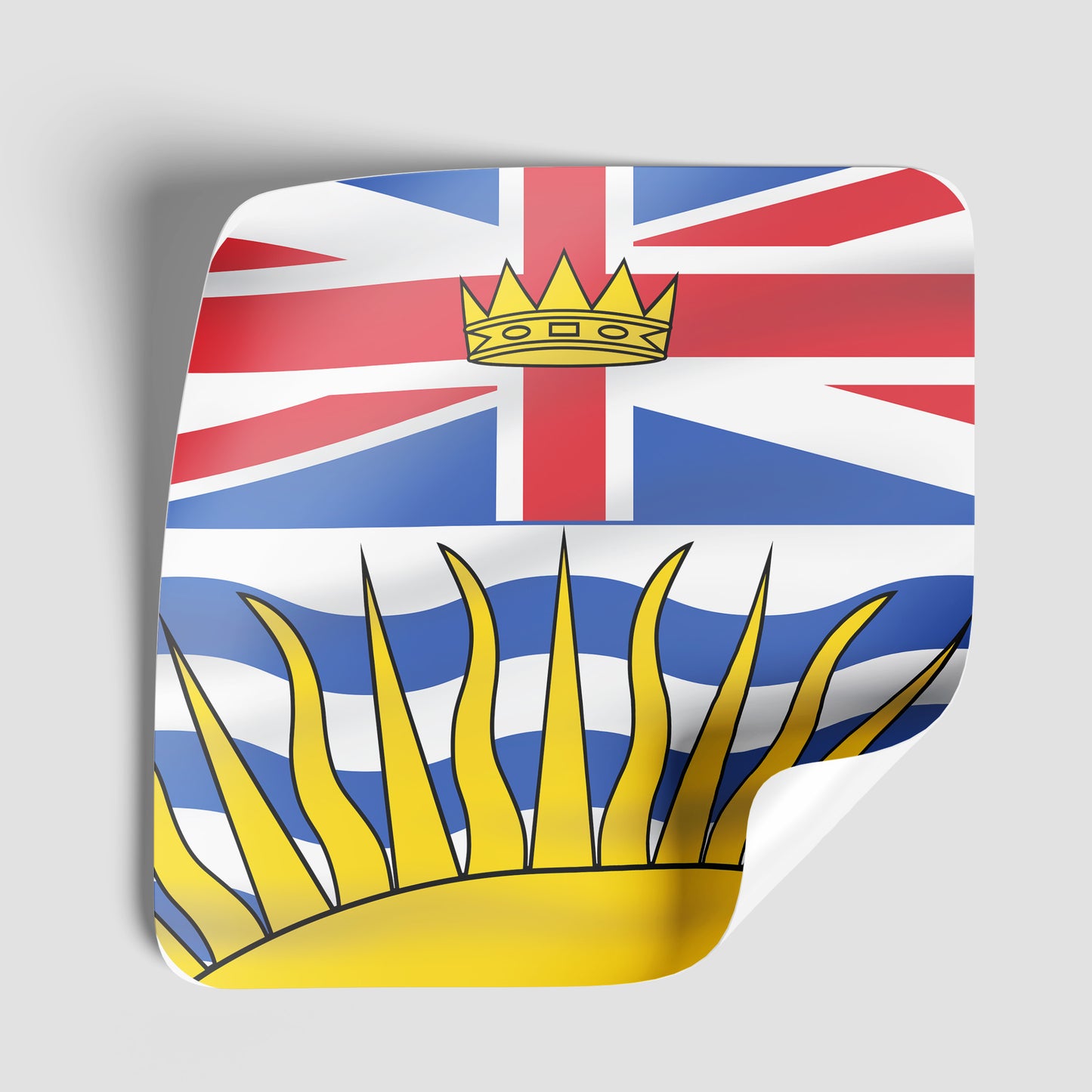 British Columbia Flag Vinyl Sticker - PhiloPerse