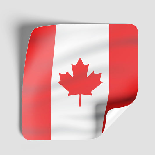 Canada Flag Vinyl Sticker - PhiloPerse