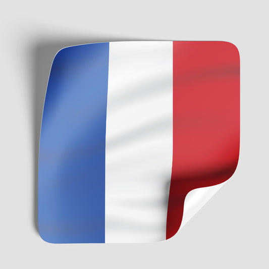 France Flag Vinyl Sticker - PhiloPerse