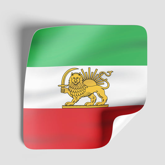 Iran Flag Vinyl Sticker - PhiloPerse