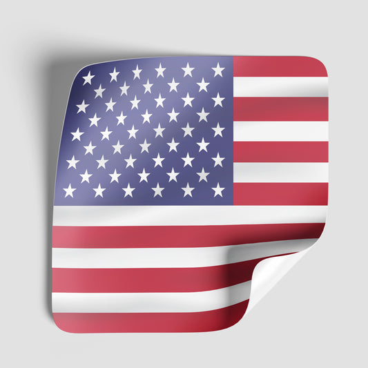 USA Flag Vinyl Sticker - PhiloPerse