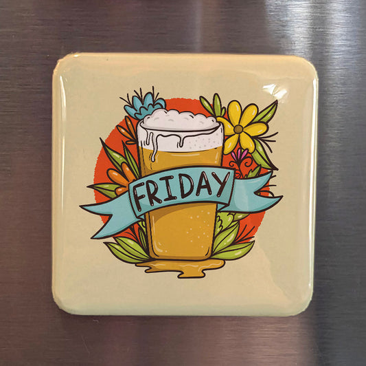 Beer Friday Fridge Magnet - PhiloPerse