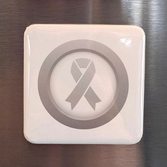 Brain Cancer Awareness Fridge Magnet - PhiloPerse